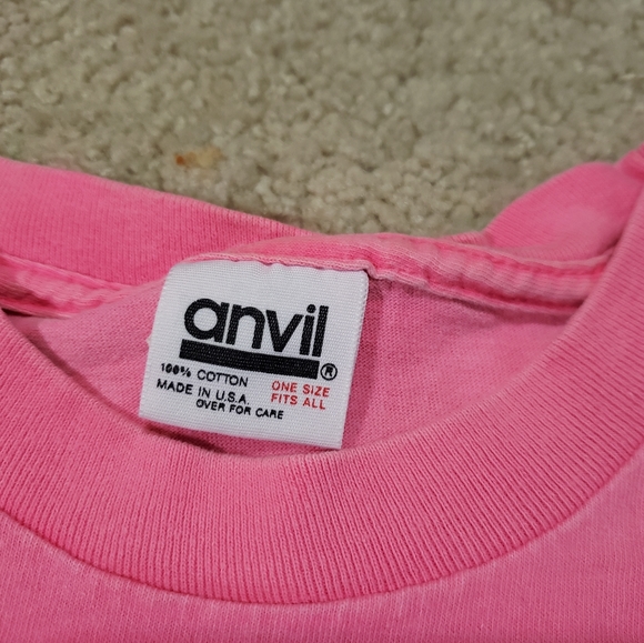 Pink 90s T-shirt Mount Wesley Kerrville Texas XL - Picture 3 of 6